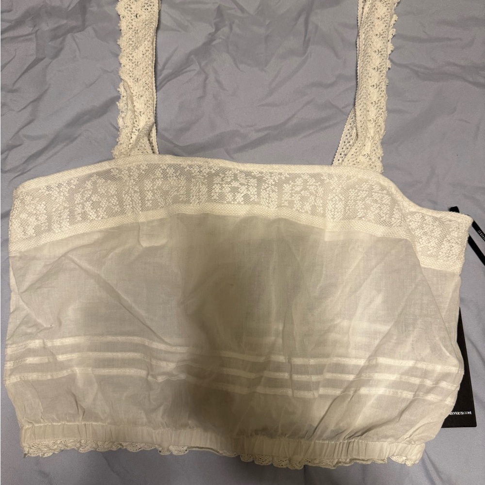 Forever 21 White Lace Bandeau Intimates